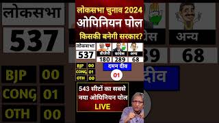 543 Loksabha Seats Opinion Poll 2024  Rahul Gandhi Vs Modi  NDA INDIA  BJP  INC Who will win543 [upl. by Attela939]