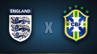 Inglaterra 2 x 1 Brasil  Amistoso Internacional 06022013  Jogo Completo [upl. by Yesdnil]