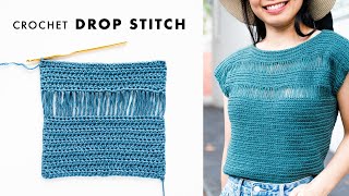 How to Crochet Drop Loop Stitch [upl. by Ahsiam]