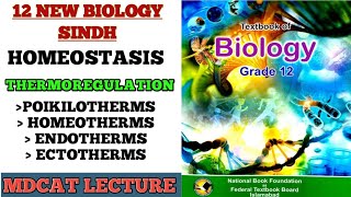 THERMOREGULATION  CLASSIFICATION OF ANIMALS ON THE BASIS OF THERMOREGULATION  12 NEW SINDH BIO [upl. by Annaicul]