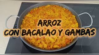 Arroz con bacalao y gambas [upl. by Awe]