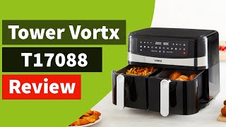 Best Duo Basket Air Fryer in UK 2024 Tower T17088 Vortx 9 Litres Review [upl. by Hewitt]