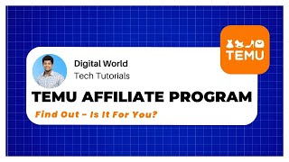 Temu Affiliate Program Review  Findout Is It For You [upl. by Horowitz57]