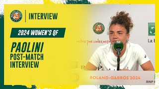 Paolini Quarterfinal postmatch interview  RolandGarros 2024 [upl. by Alliehs]