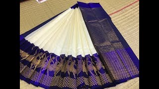 11 Pure Handloom Korvai Silk Cotton Sarees with Price ₹5900  Million Designs [upl. by Millar]