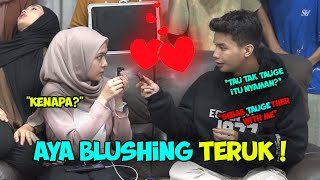 AYA BLUSHING SEBAB MIKHA AJAK KAHWIN   WHISPER CHALLENGE [upl. by Yleen]