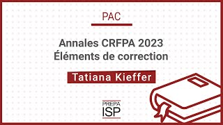 Annales CRFPA 2023  Procédure Administrative Contentieuse [upl. by Ivon]