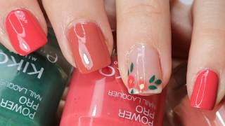 Simple Autumn French Tip Nail Art  Cute French Manicure  Nail Tutorial for Beginners [upl. by Lippold]