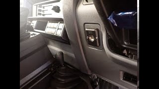 Landcruiser 78 Series UHF radio hidden installation [upl. by Ragg]