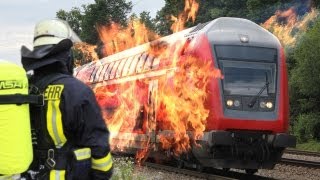 Feuerwehreinsatz an einem Zug [upl. by Budwig]