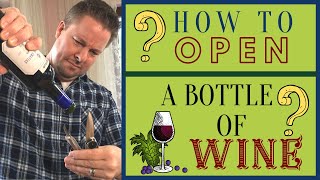 How To Open A Bottle Of Wine  Using 5 Different Wine Opening Tools [upl. by Yleve863]