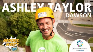 Ashley Taylor Dawson on abseiling at the Hyatt [upl. by Nydnarb]