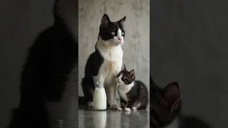 Black amp white cat short kitten [upl. by Adachi61]