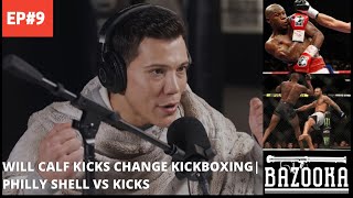 Do Calf Kicks amp The Philly Shell Work In Kickboxing  Building Hurting Bombs Podcast 9 [upl. by Nylidnarb165]