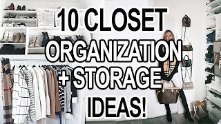 10 SMALL CLOSET ORGANIZATION  STORAGE IDEAS [upl. by Tnarb44]