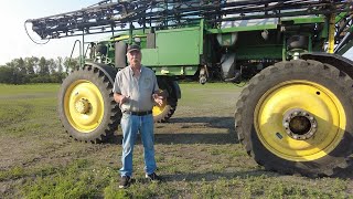 Hay Test Farm Spraying Alfalfa [upl. by Coltun]