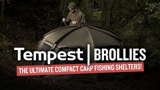 Tempest Brollies Overview 2023  Tempest Brolly 100 amp Tempest Brolly 100T  Carp Fishing Shelters [upl. by Anikat845]