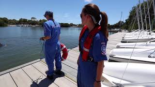 Search amp Rescue How to Properly Throw a Ring Buoy [upl. by Herzberg100]