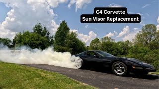 C4 Corvette Sun Visor Replacement [upl. by Aihsyak626]