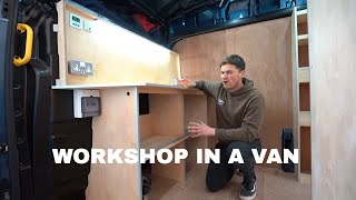 We built a FORD TRANSIT work van  The Ultimate Workshop on Wheels [upl. by Eened]