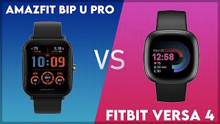 Amazfit Bip U Pro vs Fitbit Versa 4 Comparison [upl. by Syl]