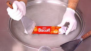 How to make LOTUS BISCOFF Cream Cookies Ice Cream Rolls  ASMR no talking [upl. by Marietta]