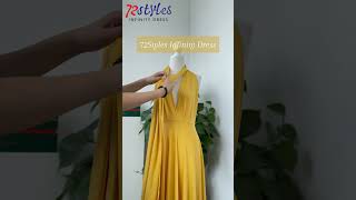 How to wear a convertible infinity dress tutorialsInfinityDresscom bridesmaiddress fashion [upl. by Shere4]