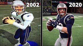 The Evolution of Tom Brady in Madden Video Games  Madden 20022020  Tom Brady Through the Years [upl. by Lucita13]