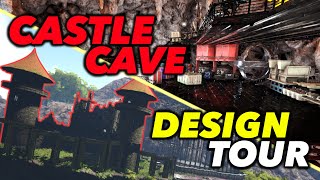 Lost Island Castle Cave Base Design  Base Tour  Ark Survival Evolved [upl. by Ayikan]