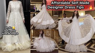 Self Made Fancy Dress Designing Tips amp Ideas  White Dress Design  Part 2 [upl. by Allicsirp]