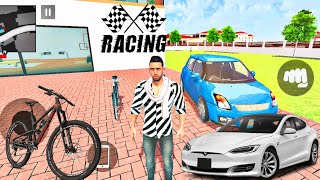 Franklin city car 🚗 vs Cycle 🚲 race competition indian bike game [upl. by Assin]