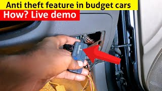 Install Anti Theft System in Car  adding in budget car  GPS tracket installation demo  Birla [upl. by Lebisor]