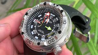 Citizen Promaster Marine Ultiem duikhorloge met dieptemeter en shockdetectie [upl. by Nylhtiak474]