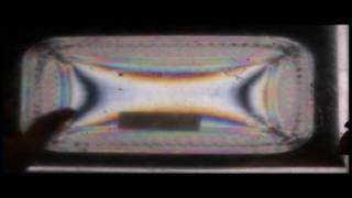 View Stress in Transparent Materials  Recycled LCD Polarizers [upl. by Aihsi]