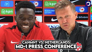 Alphonso Davies Jesse Marsch preview CanMNT 🇨🇦 vs Netherlands 🇳🇱 [upl. by Acima]