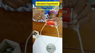 Oersteds Experiment  magnetic effect of electric current class 10 icse physics [upl. by Behl]