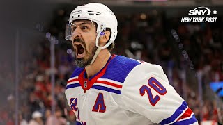 Chris Kreider hat trick completes wild Rangers rally to eliminate Hurricanes in Game 6 [upl. by Sible255]