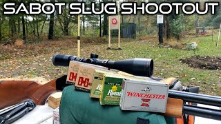 12 Gauge Sabot Slug Shootout Accuracy Test Hornady Remington Winchester [upl. by Brechtel]