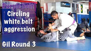 Rolling with a 4 stripe jiujitsu white belt [upl. by Clance]