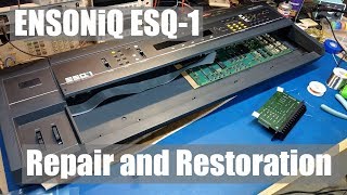 Ensoniq ESQ1 Repair and Restoration [upl. by Namhar460]