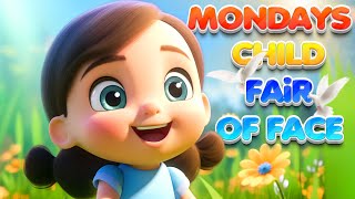 Mondays Child Is Fair Of Face  TinyGeniusTV Nursery Rhymes amp Kids Songs [upl. by Secor701]