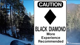 GOING DOWN A BLACK DIAMOND AS A BEGINNER [upl. by Acinoryt484]