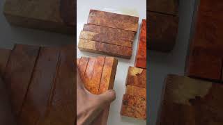 Set of 5 Large Amboyna Burl Pen Blanks  Custom Wood Blocks  Handcrafted Woodworking Supplies [upl. by Accemahs174]