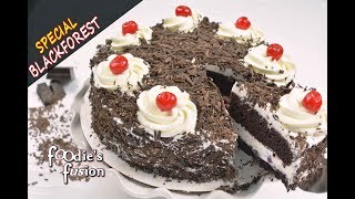 ব্ল্যাক ফরেস্ট কেক চুলায় তৈরী চকলেট কেক Easy Black Forest Cake without Oven Birthday Cake Bangla [upl. by Groark]