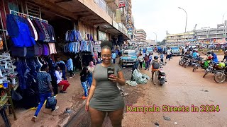 Kampala City View Downtown Streetskampala roads [upl. by Vaclava]