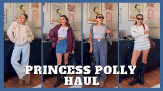 FALL PRINCESS POLLY 2024 TRY ON HAUL  CLOSET STAPLES  PINTEREST LOOKS  CLASSIC STYLE [upl. by Ninehc]