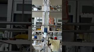 purification of reaction mixture by using column packed with silica gel and aluminium oxide [upl. by Ellimac502]