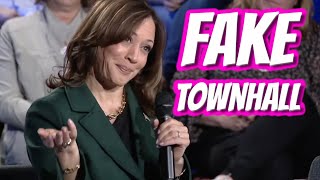 Kamala Holds FAKE Townhall with Predetermined Questions and Rehersed Answers [upl. by Spark895]