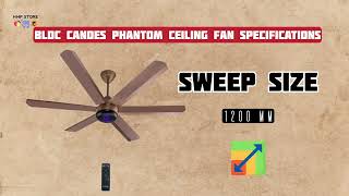 Candes Phantom 6 Blades BLDC Ceiling Fan  Best BLDC Ceiling Fan Under 3500 In 2024  Hmp Store [upl. by Enytnoel557]