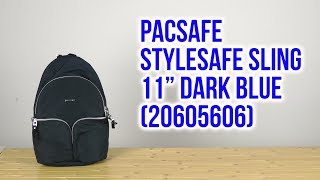 Распаковка Pacsafe Stylesafe Sling 11quot Dark Blue 20605606 [upl. by Anitsahs]